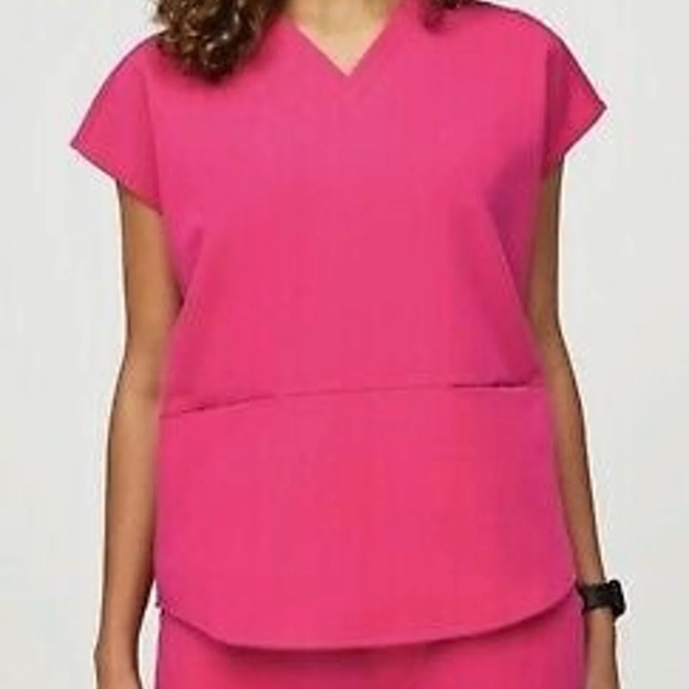 Figs Shocking Pink Rafaela Remix Top